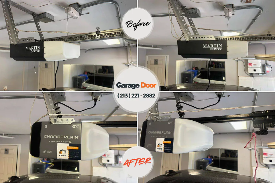 Before and after: garage door repair near me Floresville